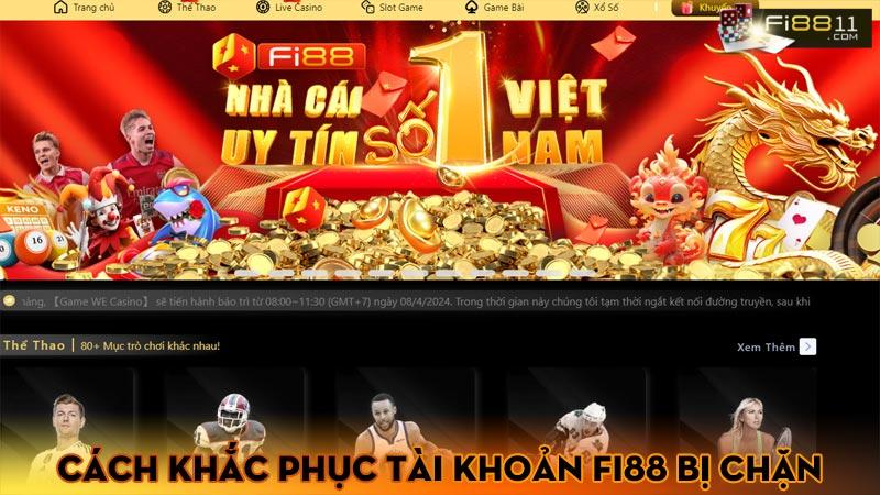 Cách khắc phục tài khoản fi88 bị chặn